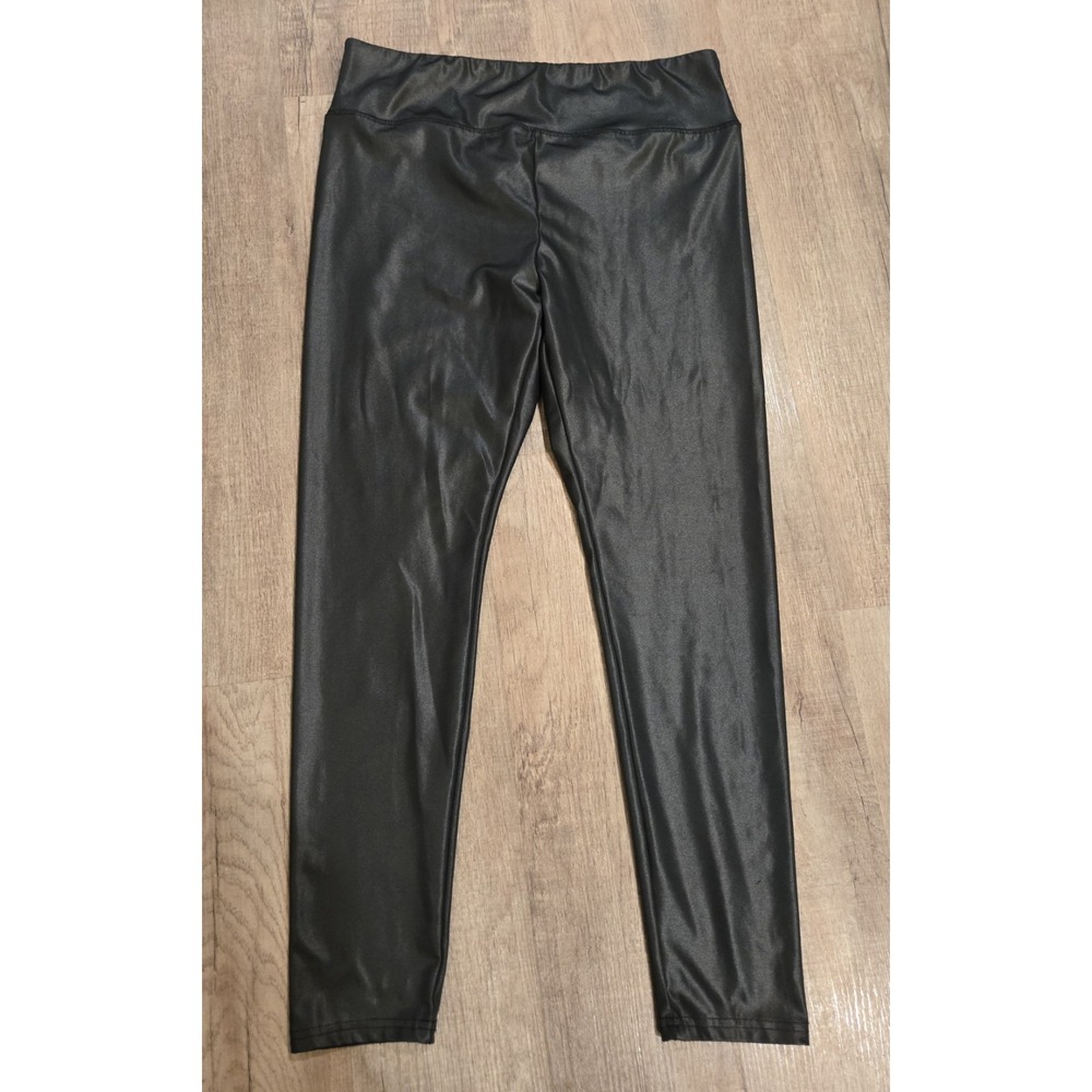 WILD FABLE WOMENS‎ SIZE L LEGGINGS PANTS FAUX LEATHER  shiny